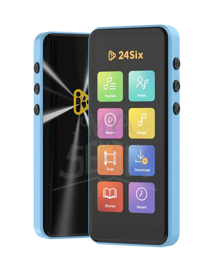 24Six Solo4 Mp3 Player - Jewish Music, Children's Stories and Torah Shiurim - Black