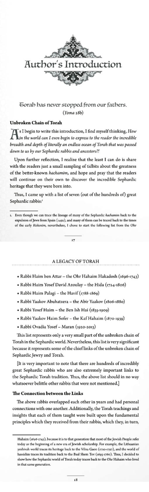 A Legacy of Torah - Insights on the Weekly Parashah by Sephardic Hachamim