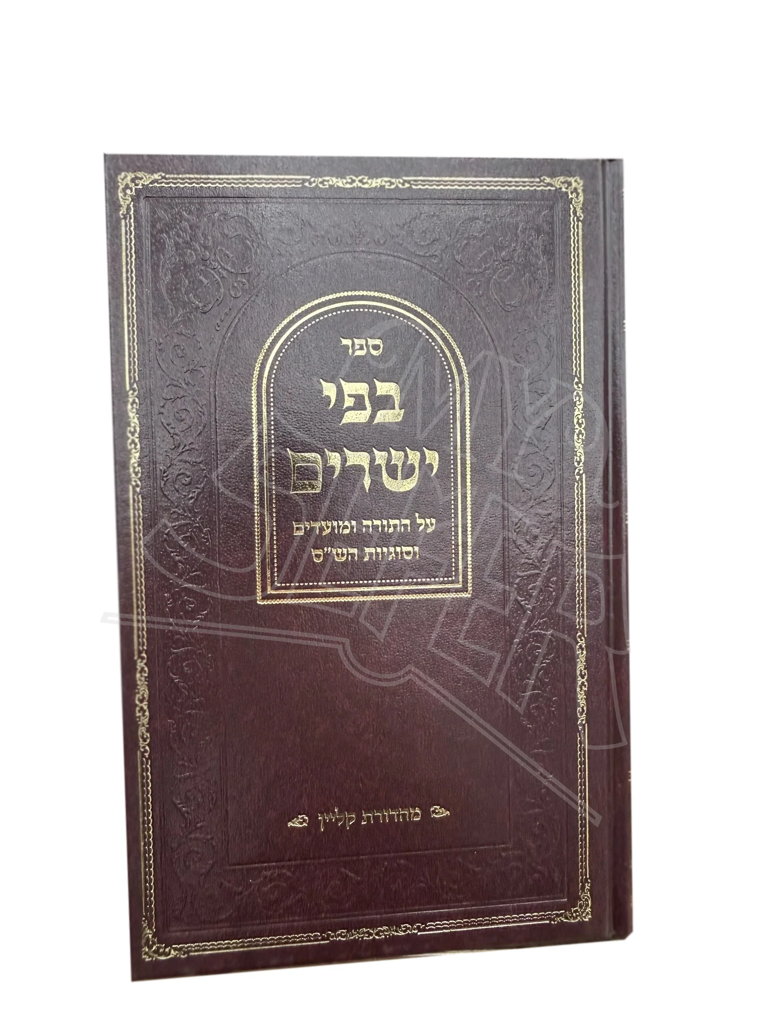 B’Fi Yesharim al haTorah Umoadim VeSugyos Hashas / בפי ישרים על התורה ומועדים וסוגיות הש״ס