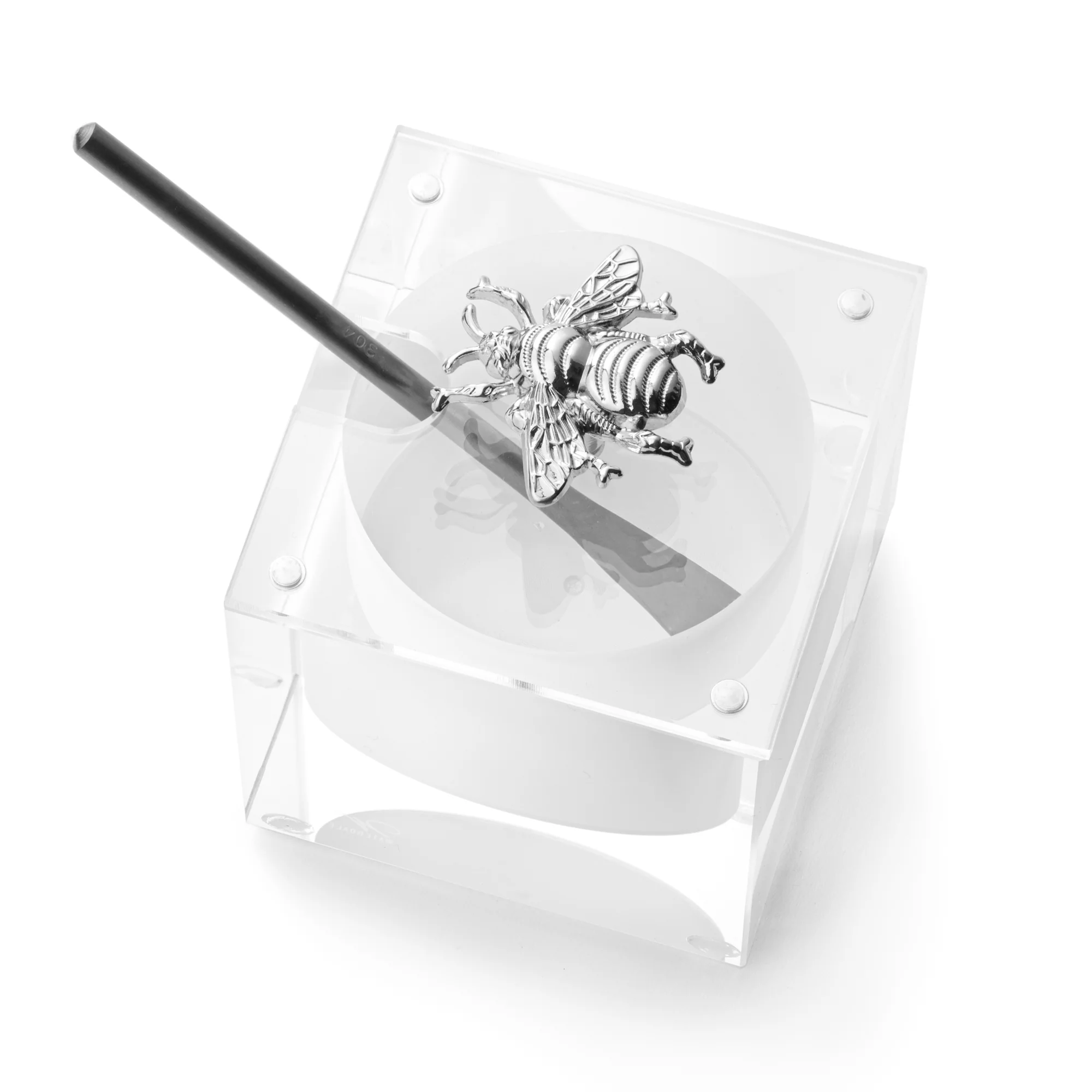 Bee Honey Dish Silver