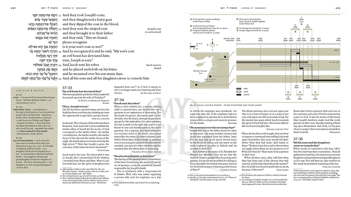 Book of Genesis with Commentary and Insights by 500 Sages and Mystics Hardcover - Image 5