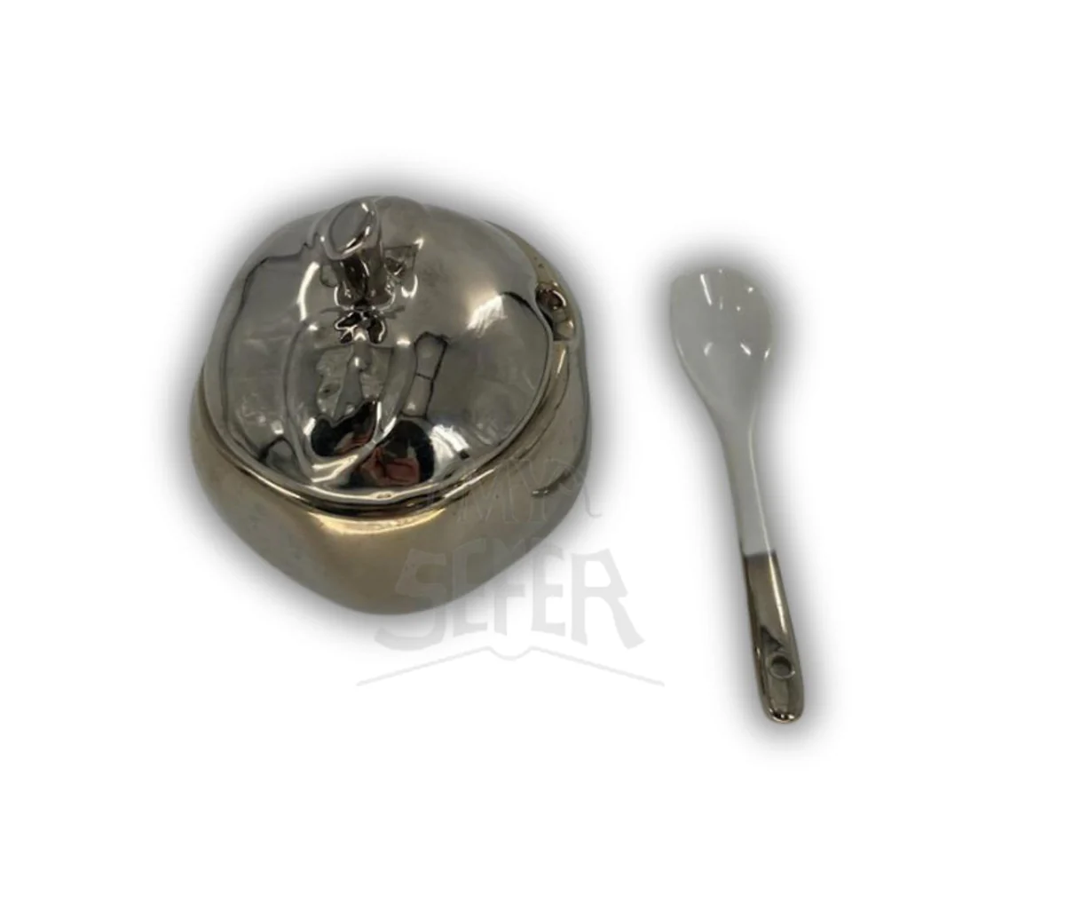 Ceramic Apple Shape Honey Dish - Image 2