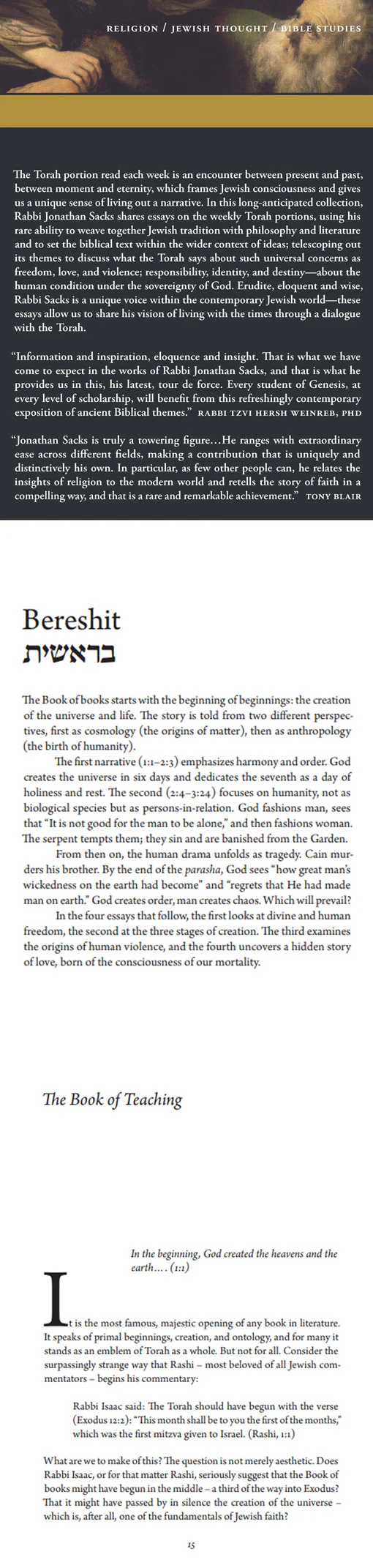 Covenant & Conversation: Genesis