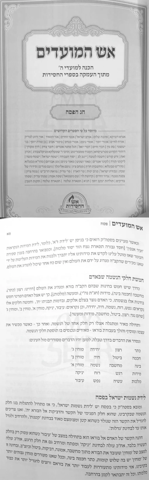 Eish Hamoadim : Pesach and SeFirat HaOmer