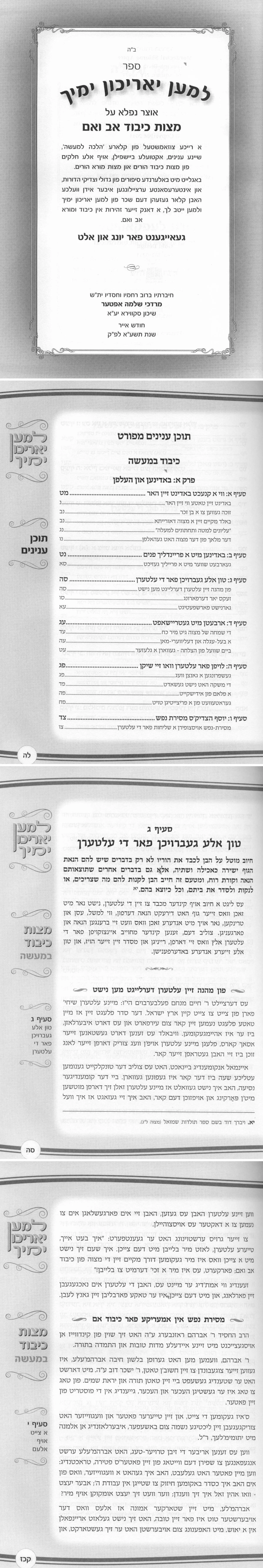 Lemaan Yarichun Yamecha - Yiddish / למען יאריכון ימיך - אידיש - Image 2