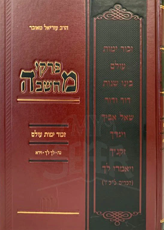 Pirkei Machashava - Zechor Yemot Oilam (Noach - Vayera)