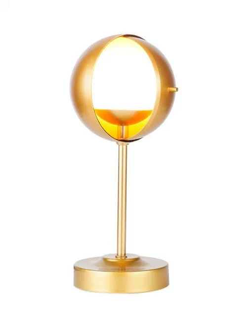 Shabbos Lamp Globe Gold 30cs