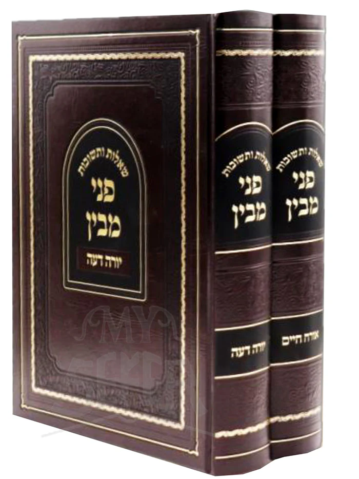 Sheelot VeTeshuvot Penei Mevin 2 Volume Set / שאלות ותשובות פני מבין
