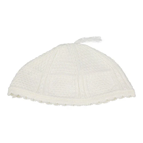 Shluff Kippah White-Yerushalmi