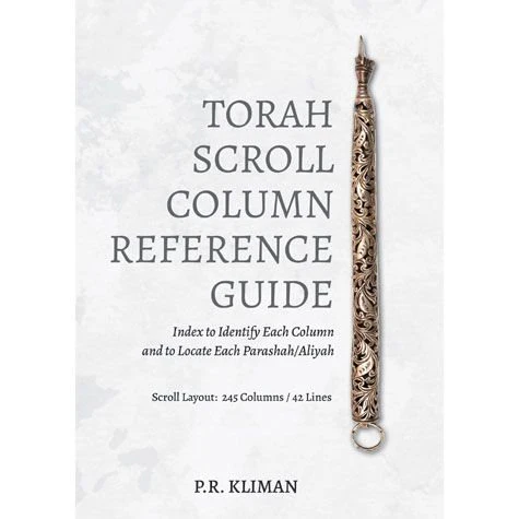 Torah Scroll Column Reference Guide: Index to Identify Each Column and to Locate Each Parashah/Aliyah