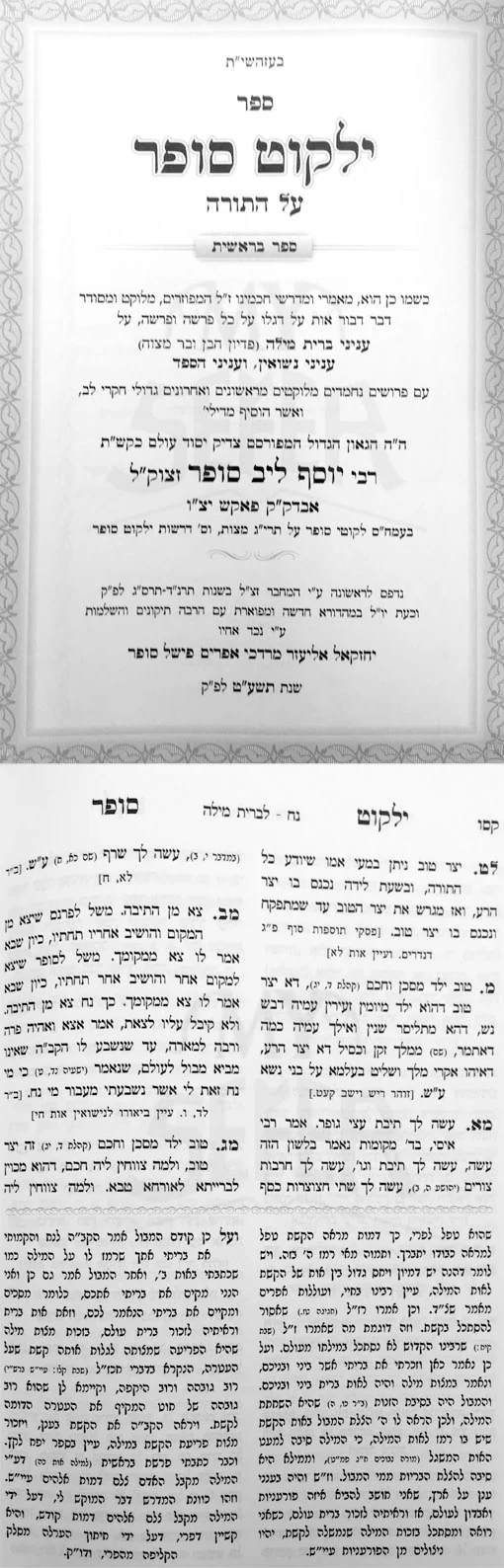 Yalkut Sofer Al HaTorah - 5 Vol.
